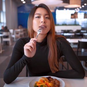 Black long sleeve turtle neck